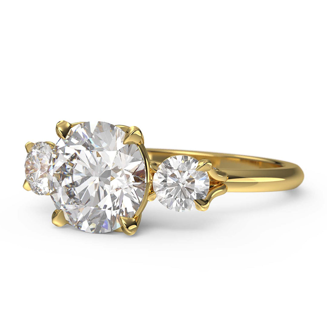 3 stone diamond ring