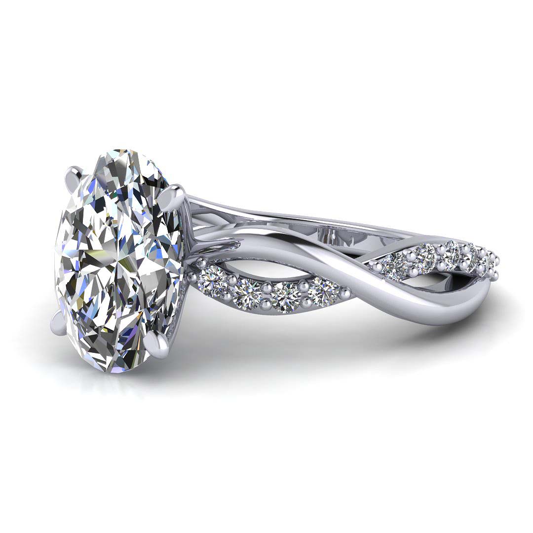twisted diamond ring