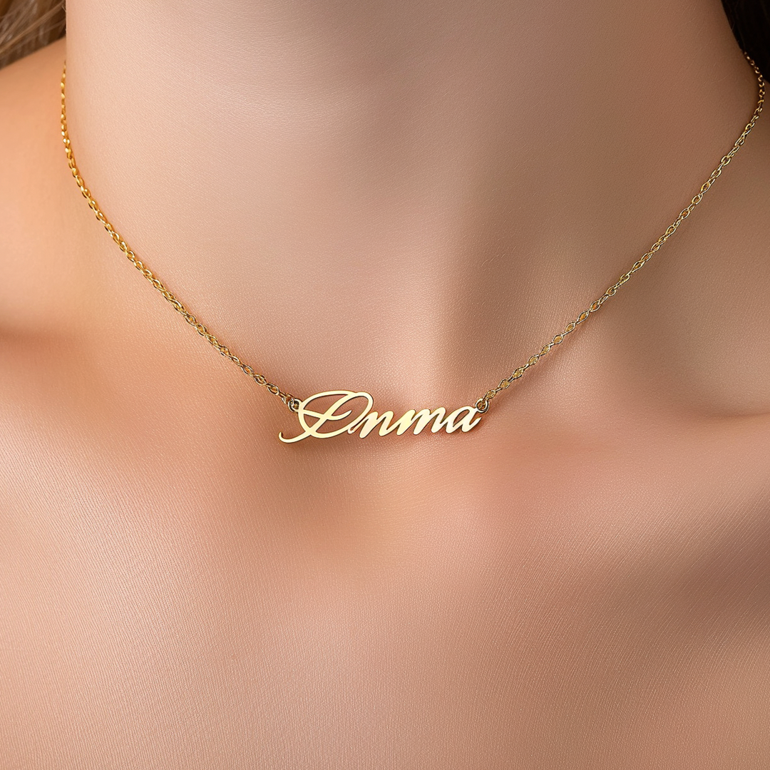 Handwriting Style Name Pendant - Item xced2423-01