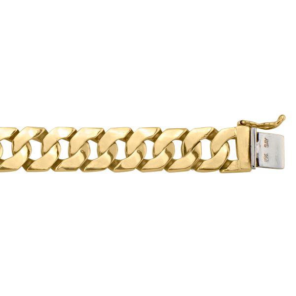 10k/14k/18k Yellow Gold Curb Bracelet - 11.5 mm Wide - 8.5 inches Long - Men's Jewelry - Perfect for Special Celebrations 14k Yellow Gold / 8.5 / 51