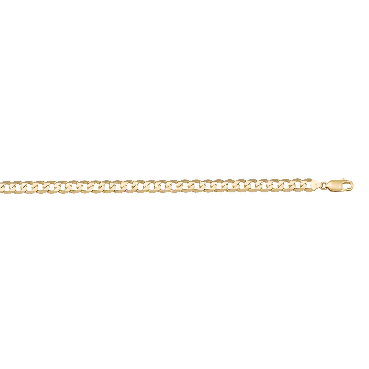 10K / 14K / 18K Yellow Gold Open Link Necklace 3.7mm - delicate and durable