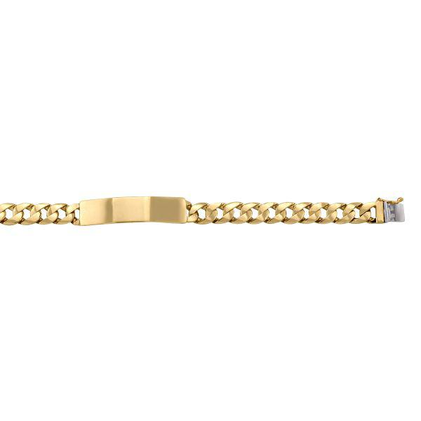 10k/14k/18k Yellow Gold ID Bracelet - 11.6 mm Wide - 8.5 inches Long - Men's Jewelry - Celebrate Milestones in Style 10k Yellow Gold / 8.5 / 37.7