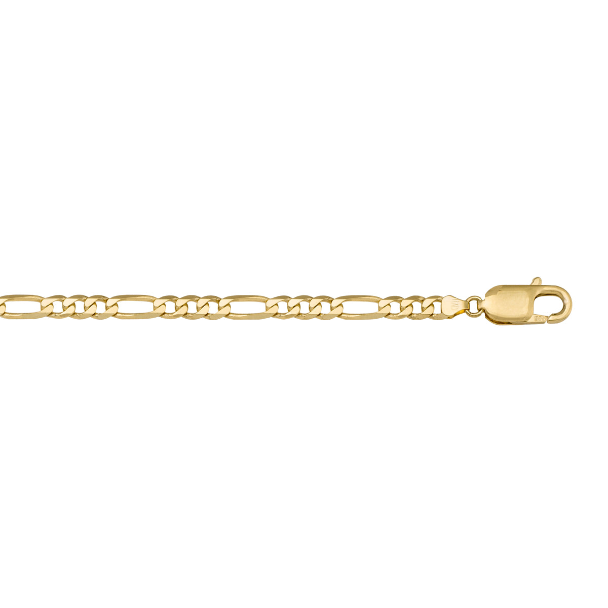 10K / 14K / 18K Yellow Gold Figaro Necklace 5.7mm - a signature accessory