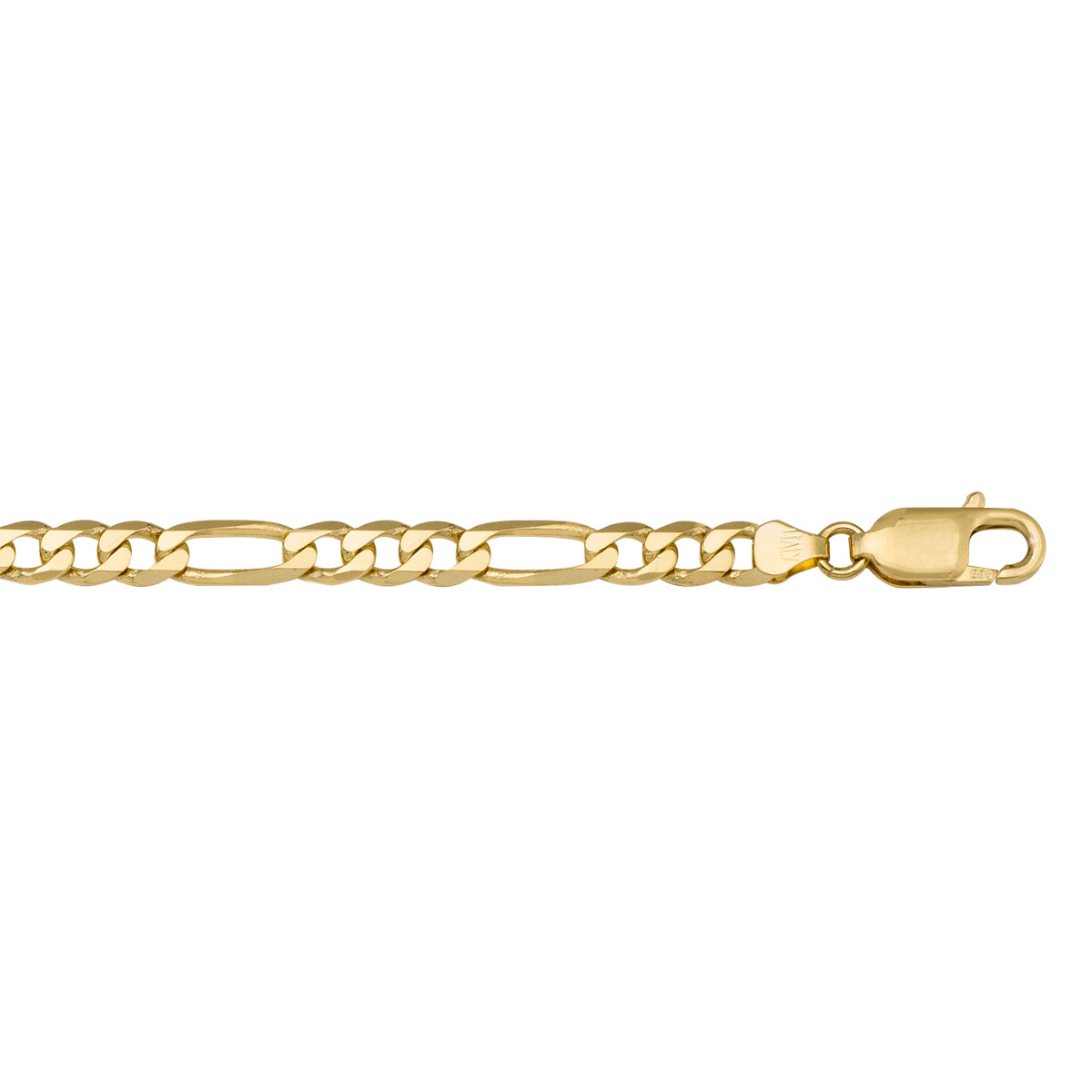 10K / 14K / 18K Yellow Gold Figaro Necklace 8.3mm - luxury meets versatility