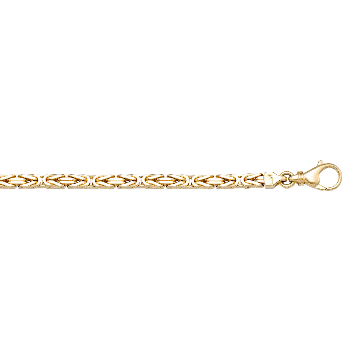 14K / 18K Yellow Gold Byzantine Necklace 2.4mm - refined for perfection