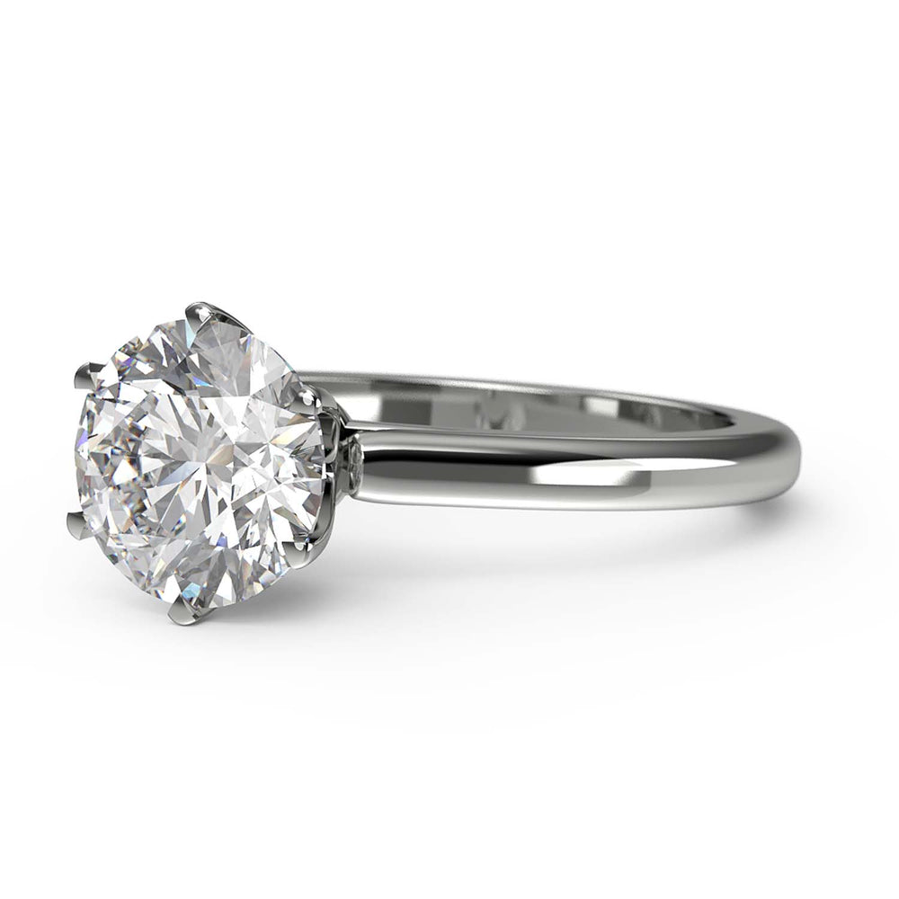 Six prongs solitaire Ring