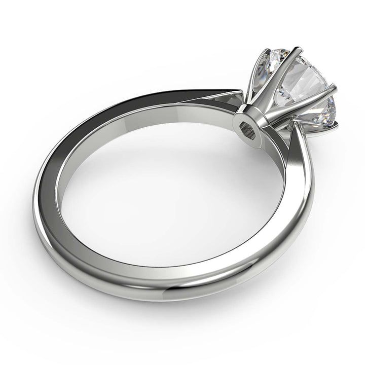 Round Solitaire Lab-Grown Diamond Engagement Ring in 14K Gold - Item - xnuj1523-100