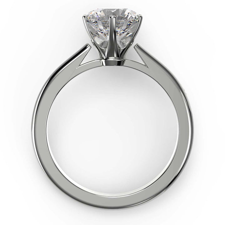 Round Solitaire Lab-Grown Diamond Engagement Ring in 14K Gold - Item - xnuj1523-100