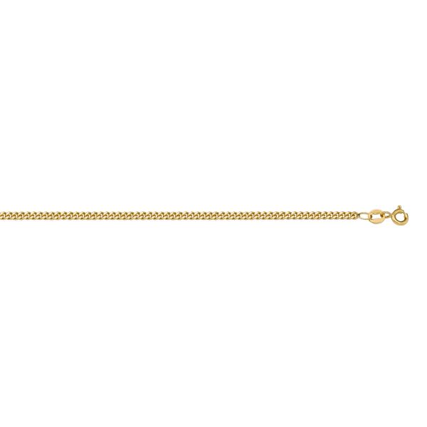 N101-LT-YELLOW GOLD SOLID CURB LINK