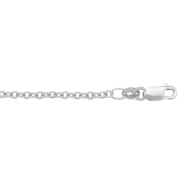N1012-WHITE GOLD OPEN CABLE LINK