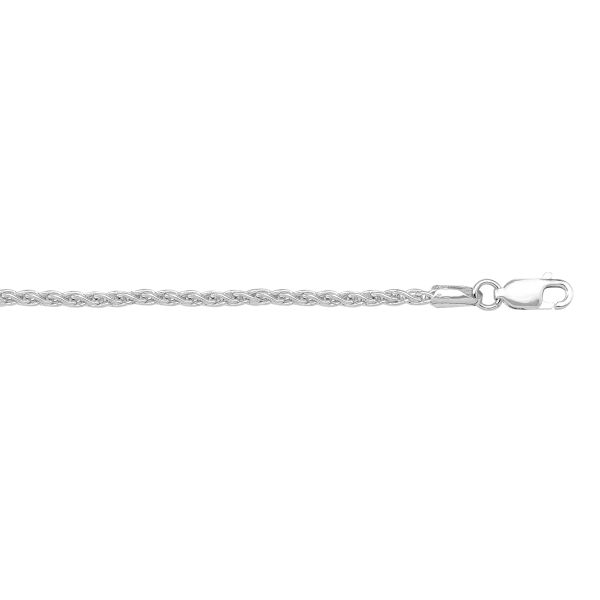 N1028-WHITE GOLD BEAD LINK