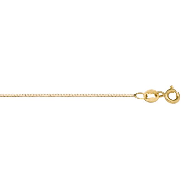 N109-YELLOW GOLD SOLID BOX LINK